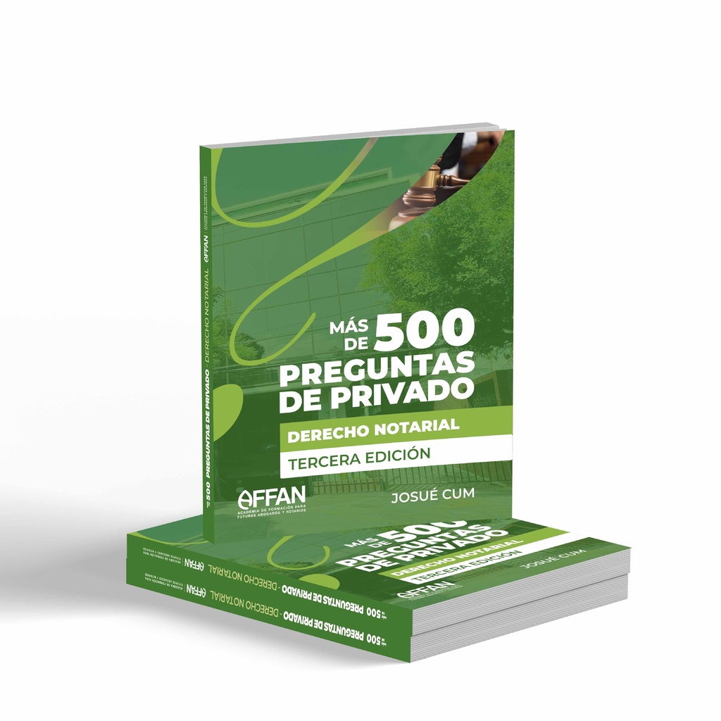​​​LIBRO 500 PREGUNTAS DERECHO NOTARIAL (TERCERA EDICIÓN)